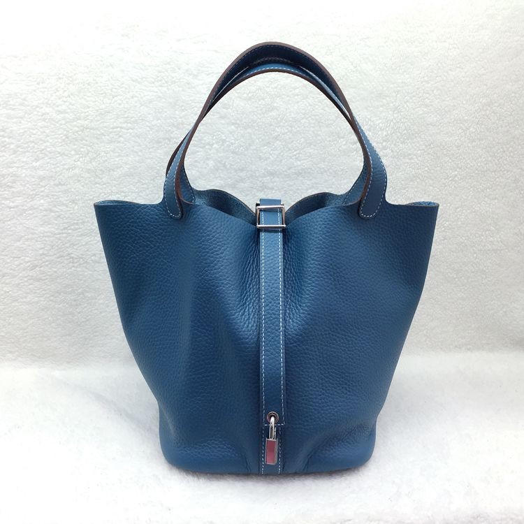 Replica Hermes Picotin Lock 22cm Bags togo Leather 1048 Blue JH01713oV69