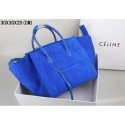 2015 Celine classic nubuck leather with original leather 3341-4 brilliant blue JH06526Py32