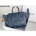 2015 Celine classic original leather 3341-1 dark blue&green JH06522qd52