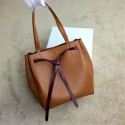 2015 Celine new model shopping bag 2208-1 naturals&burgundy JH06420jn49