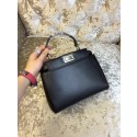 2015 Fendi mini peekaboo bag calfskin leather 30320 black JH08789fj51
