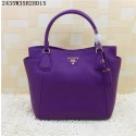 2015 Prada new models shopping bag 2435 purple JH05758fN93