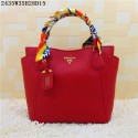 2015 Prada new models shopping bag 2435 red JH05761Nc47