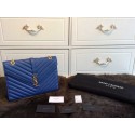 2015 Yves Saint Laurent new model fashion shoulder bags caviar 311224 blue JH08422Pe30