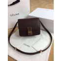 AAA 1:1 Celine Classic Box mini Flap Bag Smooth Leather 11041 Burgundy JH06380Pp71