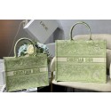 AAAAA SMALL DIOR BOOK TOTE Lime Toile de Jouy Reverse Embroidery M1296ZR JH06731hr50