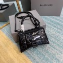 Balenciaga Hourglass XS Top Handle Bag 28331SF black JH09360Nm15