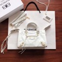 Balenciaga The City Handbag Calf leather 382568 white JH09419wk65