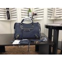 Balenciaga The City Handbag Sheepskin 084334 dark blue JH09440nR86