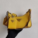 Best Quality Prada Saffiano leather mini shoulder bag 2BH204 yellow JH04970gQ55