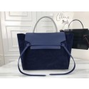 Celine Belt Bag Origina Suede Leather A98311 Dark blue JH06212cJ39