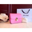 Celine Classic Box Flap Bag Calfskin Leather 2263 Pink JH06302jW13