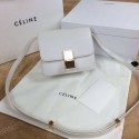 Celine Classic Box mini Flap Bag Smooth Leather 11041 white JH06378sc42