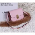 Celine Classic Box Small Flap Bag Calfskin 88007 Pink JH06387JB76