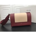 Celine frame Bag Original Calf Leather 5756 red.apricot JH06109aO91