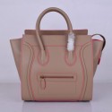 Celine Luggage Tote Bag Original Leather 8802-2 Light Pink JH06328iR14