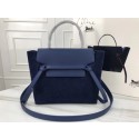 Celine mini Belt Bag Suede Leather A98310 Dark blue JH06216tp88