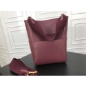 Celine Seau Sangle Original Calfskin Leather Shoulder Bag 3369 Wine JH06138Nx98