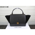 Celine Trapeze Bag Original Leather 3342-4 black JH06509hn36