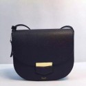 Celine Trotteur Bag Calfskin Leather 8002 Black JH06300qa98