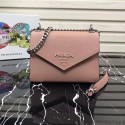 Cheap Prada Monochrome Saffiano leather bag 1BD127 light pink JH05523sS51