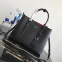 Cheap Prada Saffiano original Leather Tote Bag BN2838 black JH05266jb44