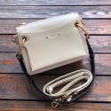 CHLOE Roy leather and suede small shoulder bag 20657 cream JH08894Ac56