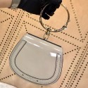 CHLOE Small Nile patent leather bracelet bag 3E1302 grey JH08873HE62