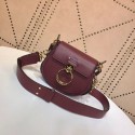 CHLOE Tess Small leather shoulder bag 3E153 Plum purple JH08882qd52