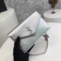Copy 1:1 ysl small kate satchel original Calf leather 2822 silver silver chain JH08191lS35