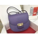 Copy Celine Compact Trotteur Cattle leather Mini Shoulder Bag 1268 purple JH06182lZ95