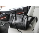 Copy Celine luggage phantom tote bag smooth leather 103 black JH06337Xq19