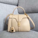 Copy CELINE SMALL 16 BAG IN SATINATED CALFSKIN 188003 cream JH05989Ds70