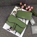 Copy DIOR WITH CHAIN bag 26955 green JH07445RZ88