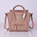 Copy High Quality Celine Luggage Nano Bag Original Leather 8802-9 Light Pink JH06321xG96
