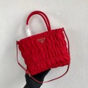 Copy High Quality Prada Re-Edition nylon Tote bag 1BG321 red JH05141xG96