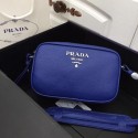 Copy Prada Calf leather shoulder bag 1841 blue JH05227OM51