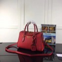 Copy Prada Calf leather Tote Bag 1BH093 red JH05675RZ88