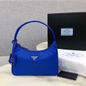 Designer Fake Prada Re-Edition 2000 nylon mini-bag 1NE515 Electro optic blue JH05029TP23
