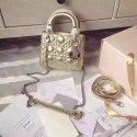Dior Lady Mini Bag Sheepskin Leather 5500 Gold JH07666Kn56