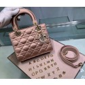 Dior Lady Original Silk Pink Bag 2369 Diamond Gold JH07239Qa65