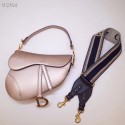 Dior Mini Saddle Bag Calfskin M0447 Gold JH07176Xy49