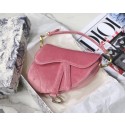 Dior MINI SADDLE BAG M447S Velvet pink JH07205Wc12