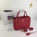 Fake AAAAA Prada Galleria Small Saffiano Leather Bag BN2316 red JH05335oE28