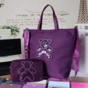 Fake Best Prada Nylon cloth casual bag BN2834 purple JH05645vH80