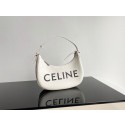 Fake Celine AVA BAG IN TRIOMPHE CANVAS AND CALFSKIN 193952 WHITE JH05789jp38