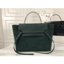 Fake Celine Belt Bag Origina Suede Leather A98311 green JH06211zK58