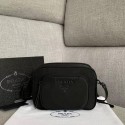 Fake Cheap Prada Nylon Shoulder Bag 81199 black JH05145Wq19