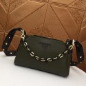 Fake Replica Prada Calf leather shoulder bag 2032 black JH05245Ml87