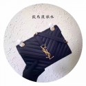 Fake Saint Laurent Classic Monogramme Caviar Leather Shoulder Bag 2824 Black JH08149jp38